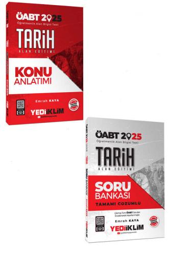 Yediiklim Yayınları 2025 ÖABT Tarih Alan Eğitimi Konu Anlatımı ve Soru