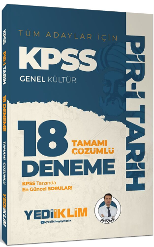 Yediiklim Yayınları KPSS Genel Kültür Tüm Adaylar İçin Pir-i Tarih Tam