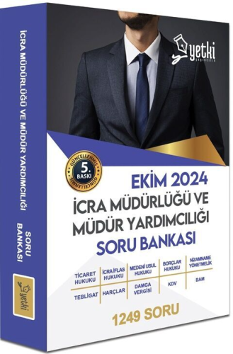 Yetki Yayınları 2024 İcra Müdürlüğü ve Yardımcılığı Sınavı Soru Bankas