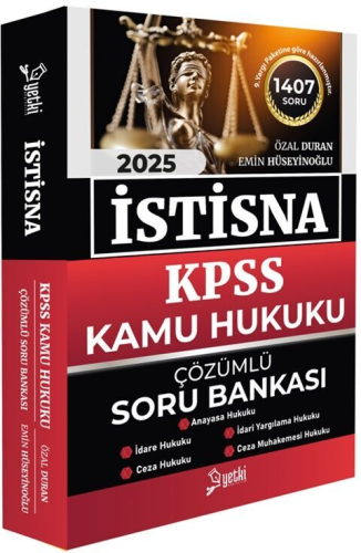 Yetki Yayınları 2025 KPSS A Grubu Kamu Hukuku İSTİSNA Soru Bankası Çöz