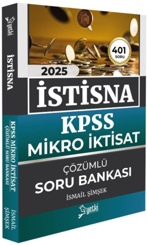 Yetki Yayınları 2025 İstisna KPSS A Grubu Mikro İktisat Çözümlü Soru B