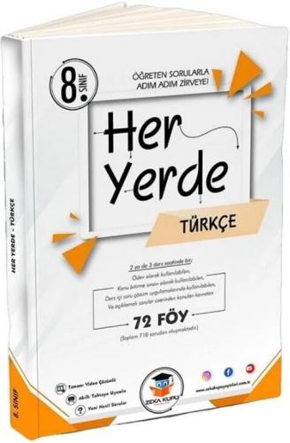 Zeka Küpü Yayınları 8. Sınıf Her Yerde Türkçe 72 Föy Komisyon