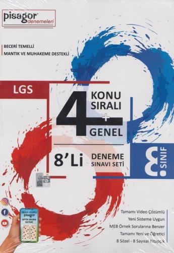 Zeka Küpü Yayınları 8. Sınıf LGS 4 Genel Konu Sıralı 8 li Pisagor Dene